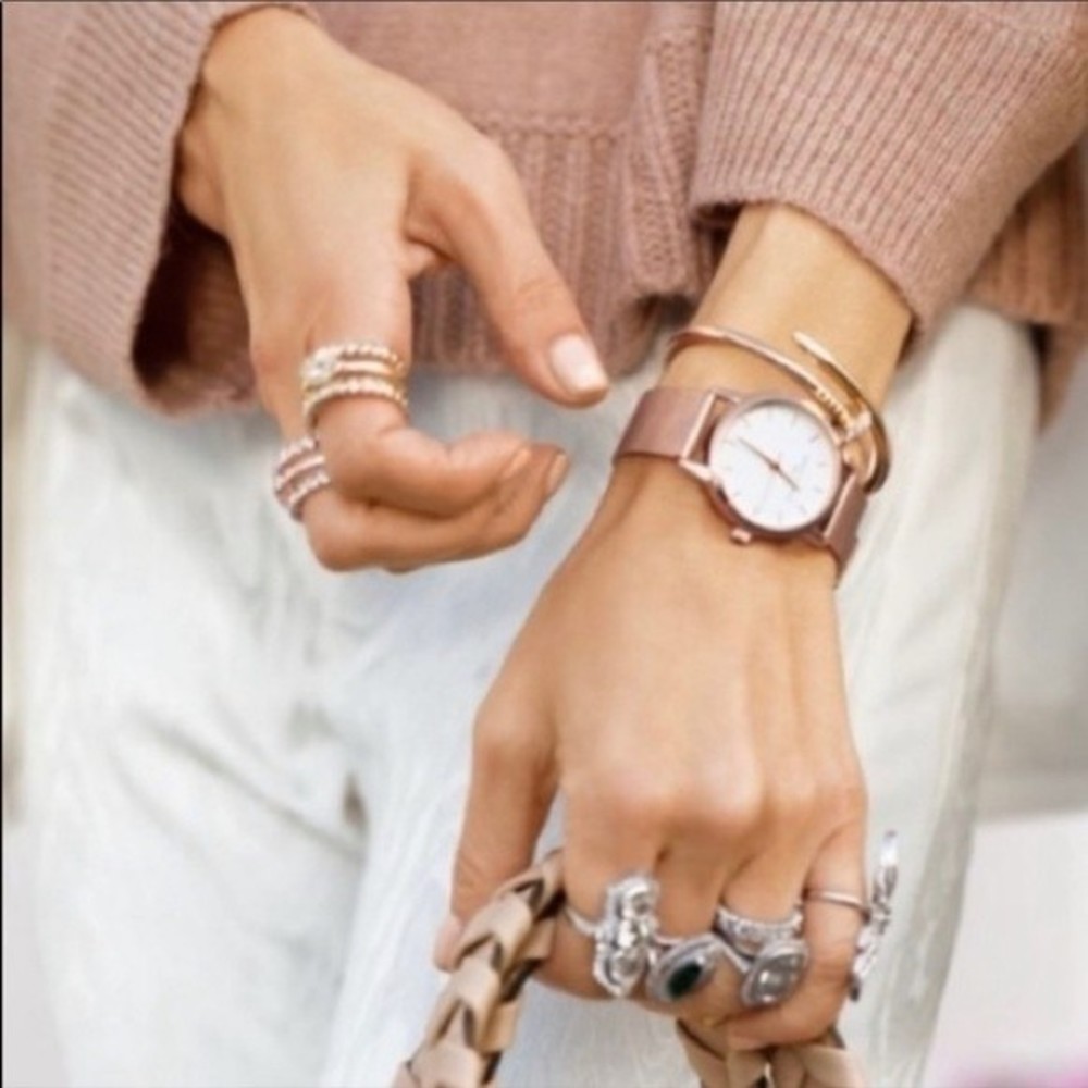Eddie Borgo The Soho Stainless Steel Watch 32mm Rose Gold - Picture 3 of 14